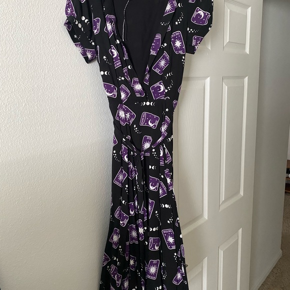 Black and purple tarot card midi dress - Picture 4 of 5